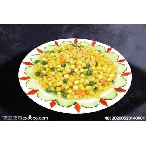 松仁玉米菜谱湘菜系列美食菜牌素材_作品编号NO:20200523140901