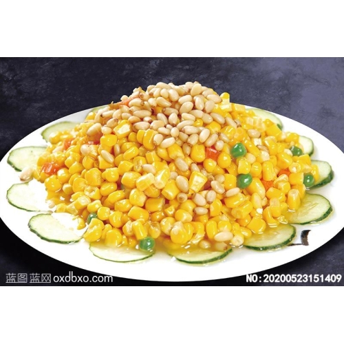 松仁玉米菜谱湘菜系列美食菜牌素材_作品编号NO:20200523151409