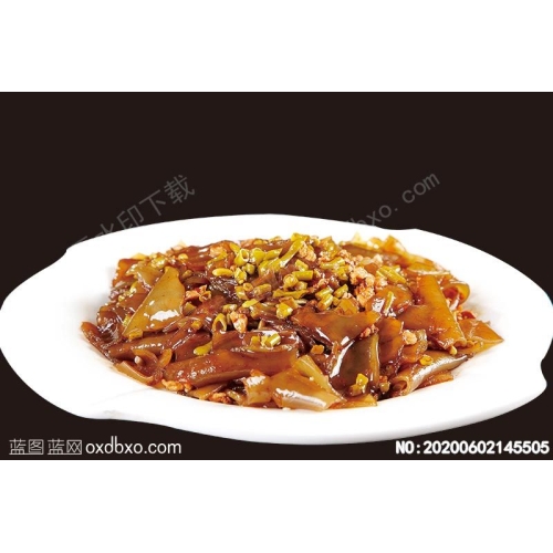 肉沫炒粉皮菜谱湘菜系列美食菜牌素材_作品编号NO:20200602145505