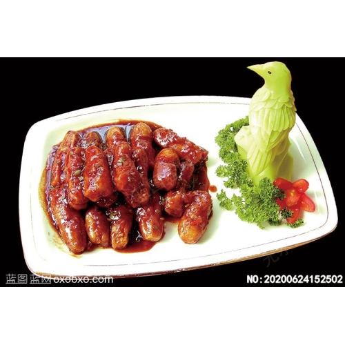 烧汁鸡腿菇菜谱湘菜系列美食菜牌素材_作品编号NO:20200624152502