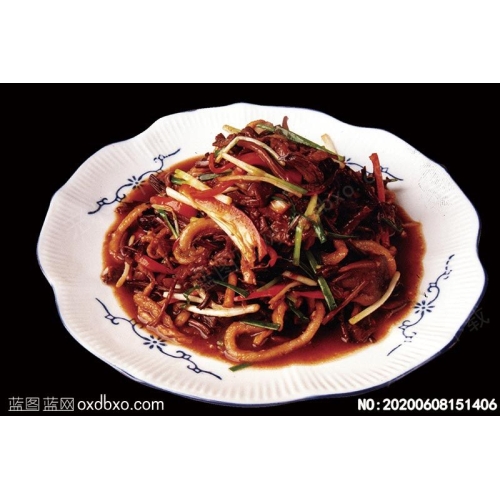 三丝茶树菇菜谱湘菜系列美食菜牌素材_作品编号NO:20200608151406