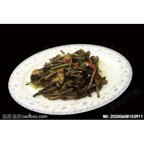 双椒茶树菇菜谱湘菜系列美食菜牌素材_作品编号NO:20200608153911