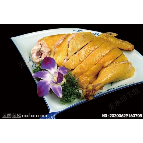 盐水三黄鸡菜谱湘菜系列美食菜牌素材_作品编号NO:20200629163705