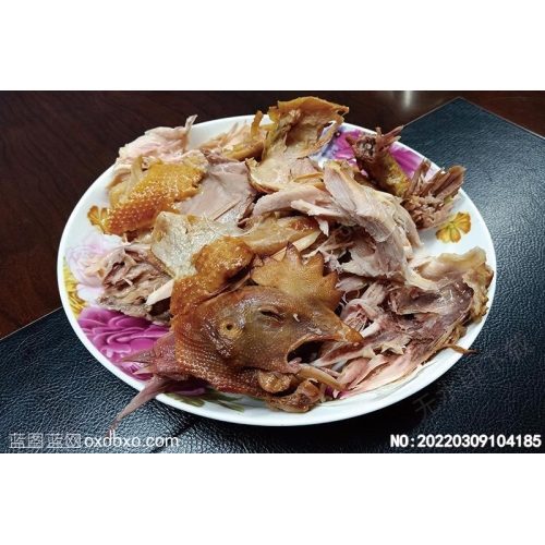 烧鸡手撕鸡 原创美食菜谱摄影图片素材_作品编号：20220309104185