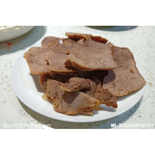 小盘酱牛肉原创美食菜谱摄影图片素材_作品编号：20220309141711