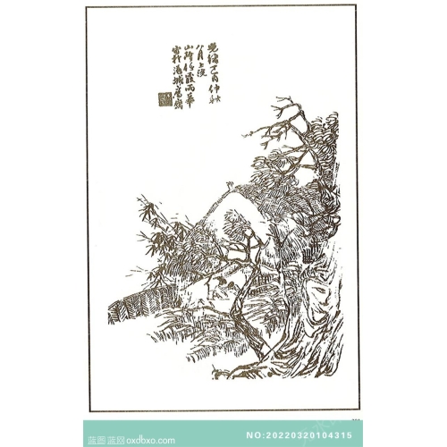 芥子园画谱人物画法白描中国传统国画素材_作品编号：NO:20220320104315