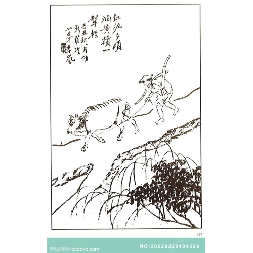 芥子园画谱人物画法白描中国传统国画素材_作品编号：NO:20220320104328