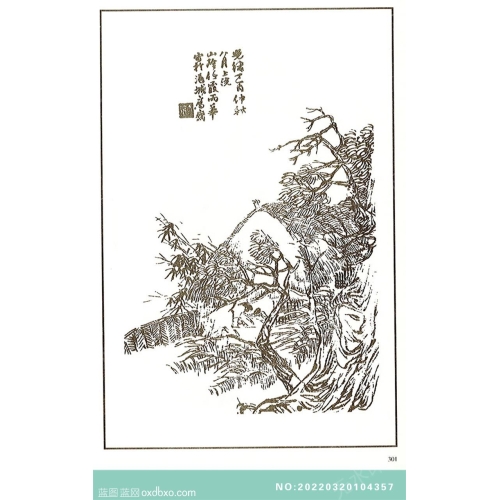 芥子园画谱人物画法白描中国传统国画素材_作品编号：NO:20220320104357