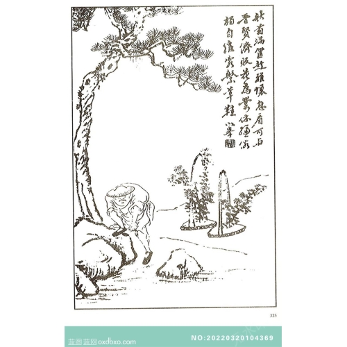 芥子园画谱人物画法白描中国传统国画素材_作品编号：NO:20220320104369