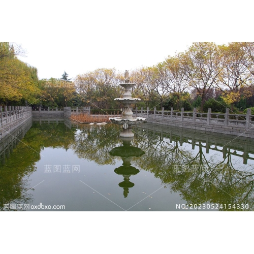 河南洛阳白马寺水上三层莲花塔摄影素材编号_NO20230524154330