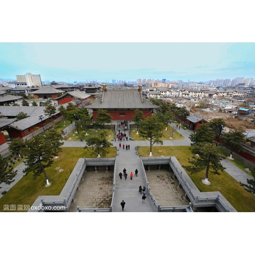 山西大同古城风景风光古建筑群大同市摄影图片素材