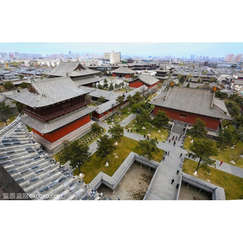 山西大同古城建筑大同市摄影图片素材