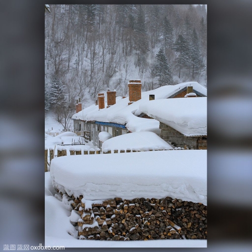 中国雪乡商用摄影素材