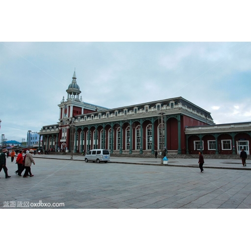 内蒙古 牙克石火车站 大草原 河流 风情 风光 风景 商业摄影 商用素材