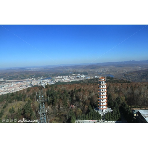 伊春市 兴安塔 山峰 高山 风景 风光 商业摄影商用图片