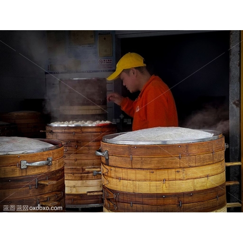 包子铺蒸包子