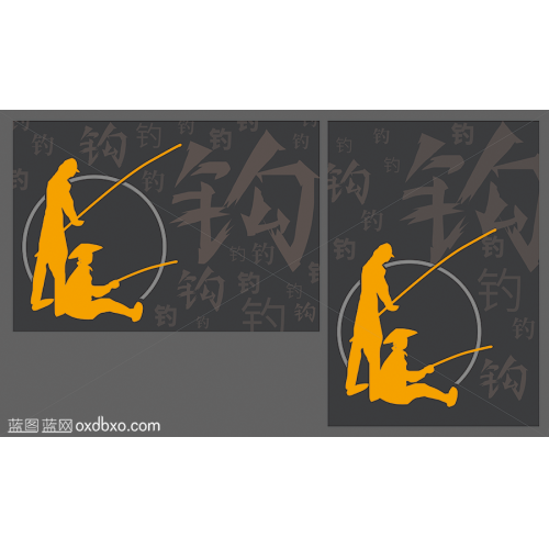 商用素材垂钓钓鱼钓友俱乐部鱼钩渔具行海报宣传画钓鱼没有钩